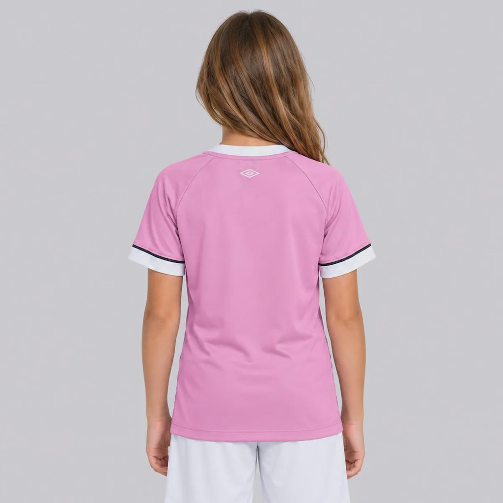 Imagem 4 do produto Camisa do Santos Outubro Rosa 26/27 Umbro Infantil