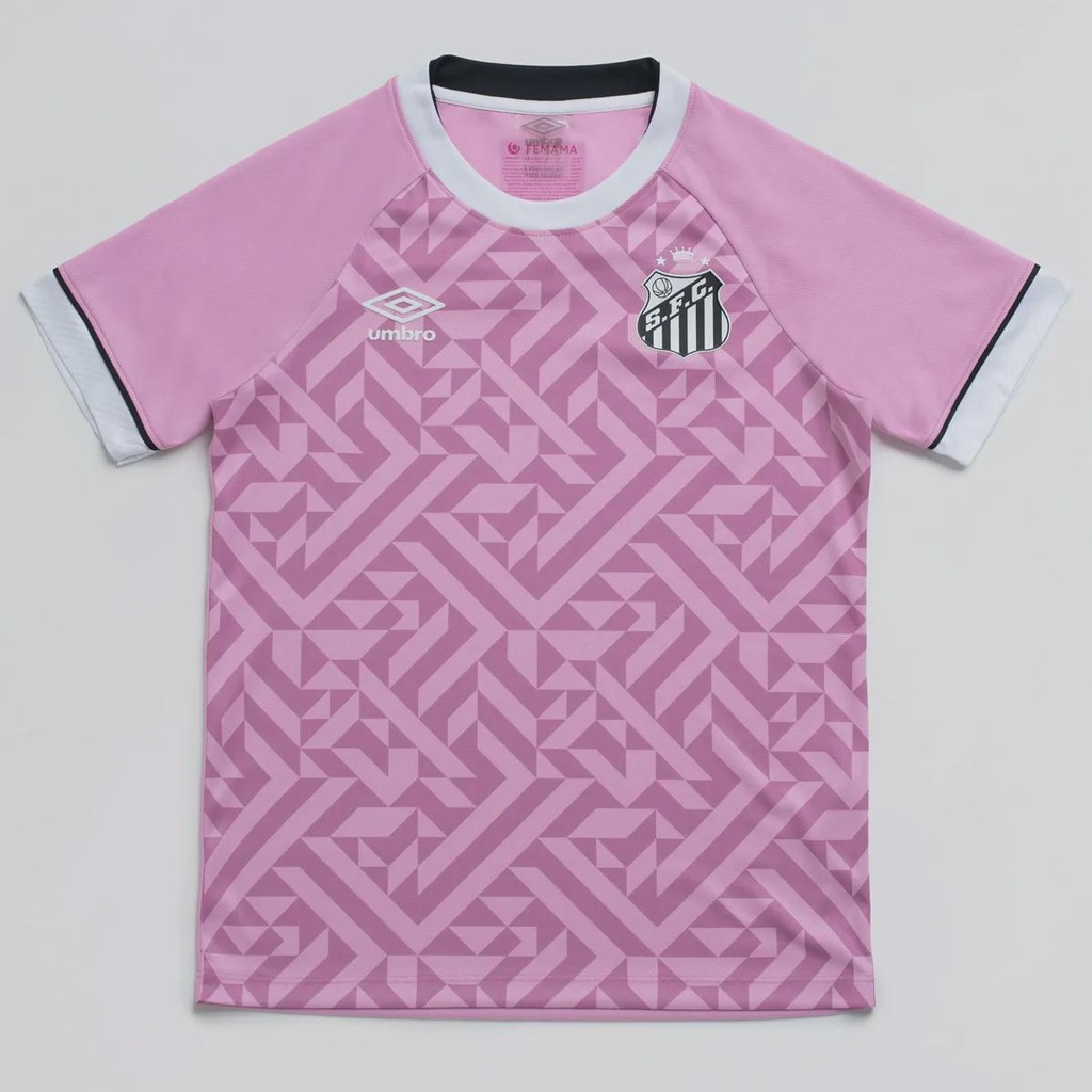 Imagem 5 do produto Camisa do Santos Outubro Rosa 26/27 Umbro Infantil
