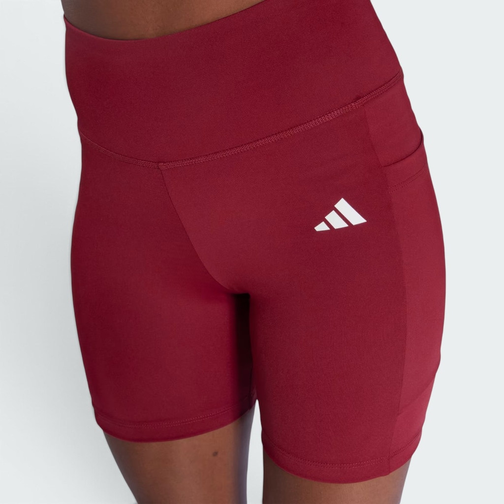 Imagem 1 do produto Shorts Legging adidas Treino Básico Com Bolso Cintura Alta Feminino