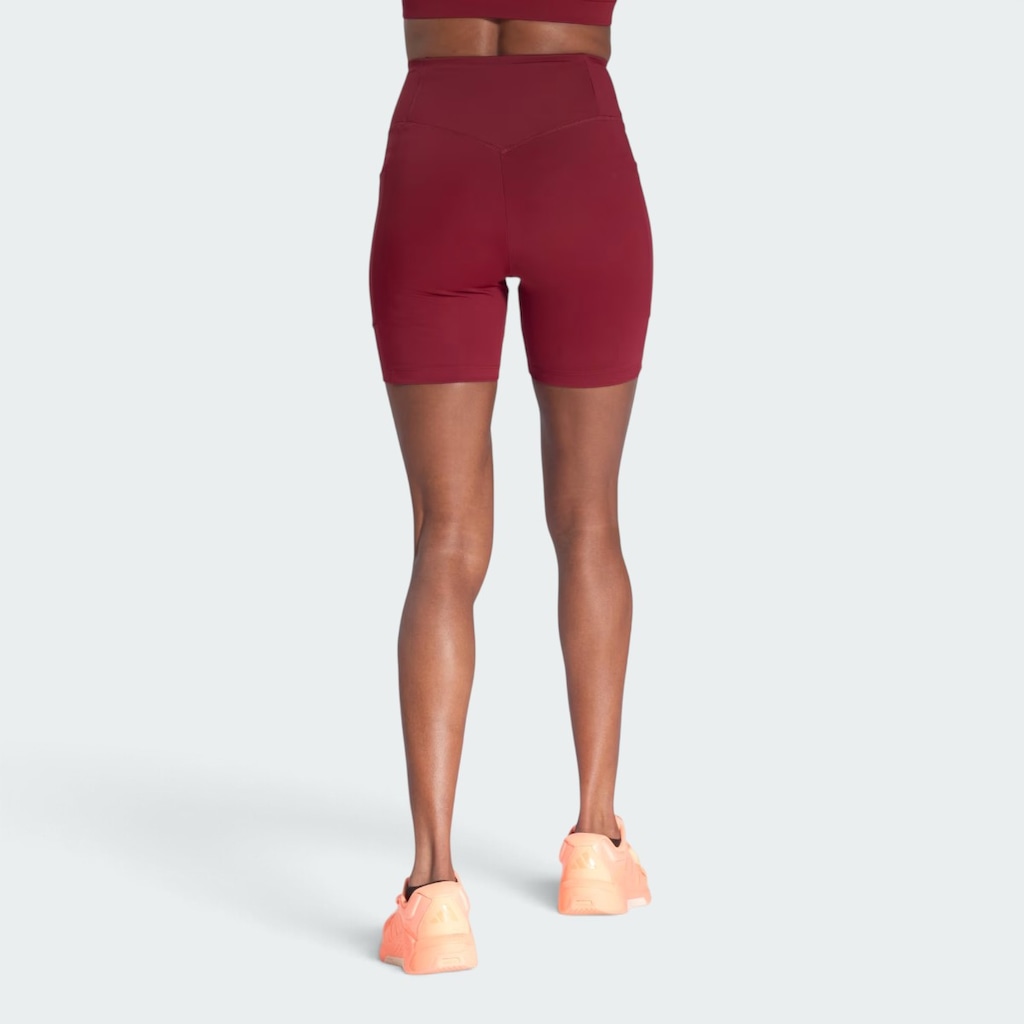 Imagem 3 do produto Shorts Legging adidas Treino Básico Com Bolso Cintura Alta Feminino