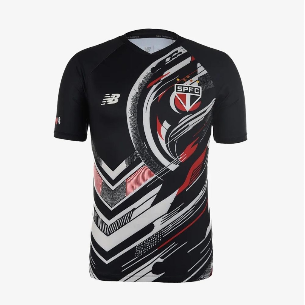 Imagem 1 do produto Camisa do São Paulo 2025/26 s/n° New Balance Pré Jogo Masculina