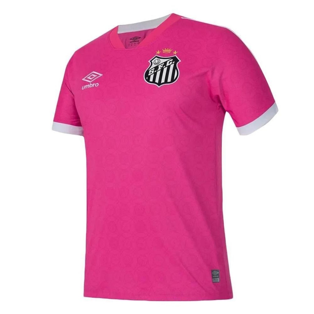 Imagem 2 do produto Camisa do Santos Outubro Rosa 2023/24 Umbro s/nº Masculina