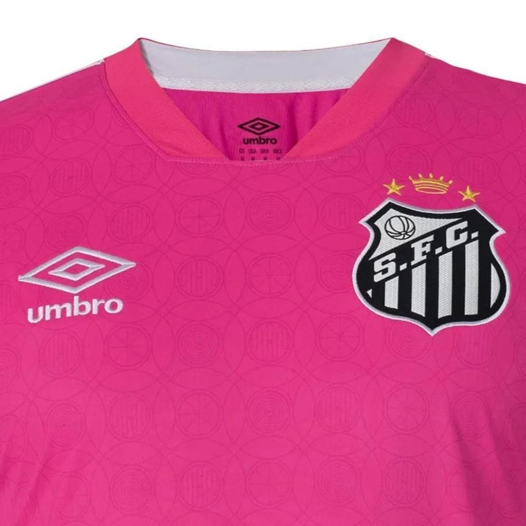 Imagem 4 do produto Camisa do Santos Outubro Rosa 2023/24 Umbro s/nº Masculina