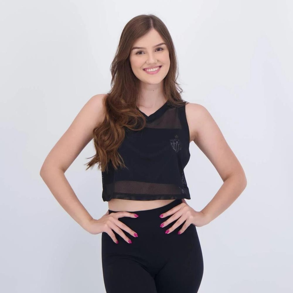 Imagem 1 do produto Blusa Cropped do Atlético Mineiro Braziline Ridin Feminina
