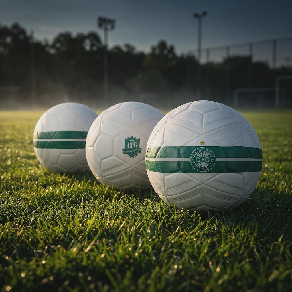 Imagem 5 do produto Bola de Futebol de Campo Coritiba Pelo Mundo Vai Brilhar Allpha Recreativa