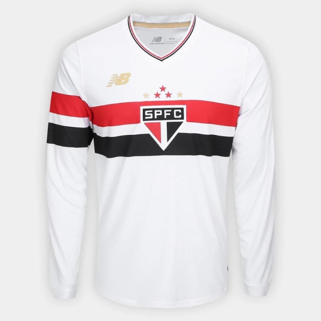 Imagem 1 do produto Camisa Manga Longa do São Paulo I 2025/26 Torcedor New Balance Masculina