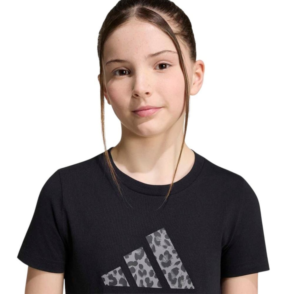 Imagem 3 do produto Camiseta adidas Logo Leopardo Infantil