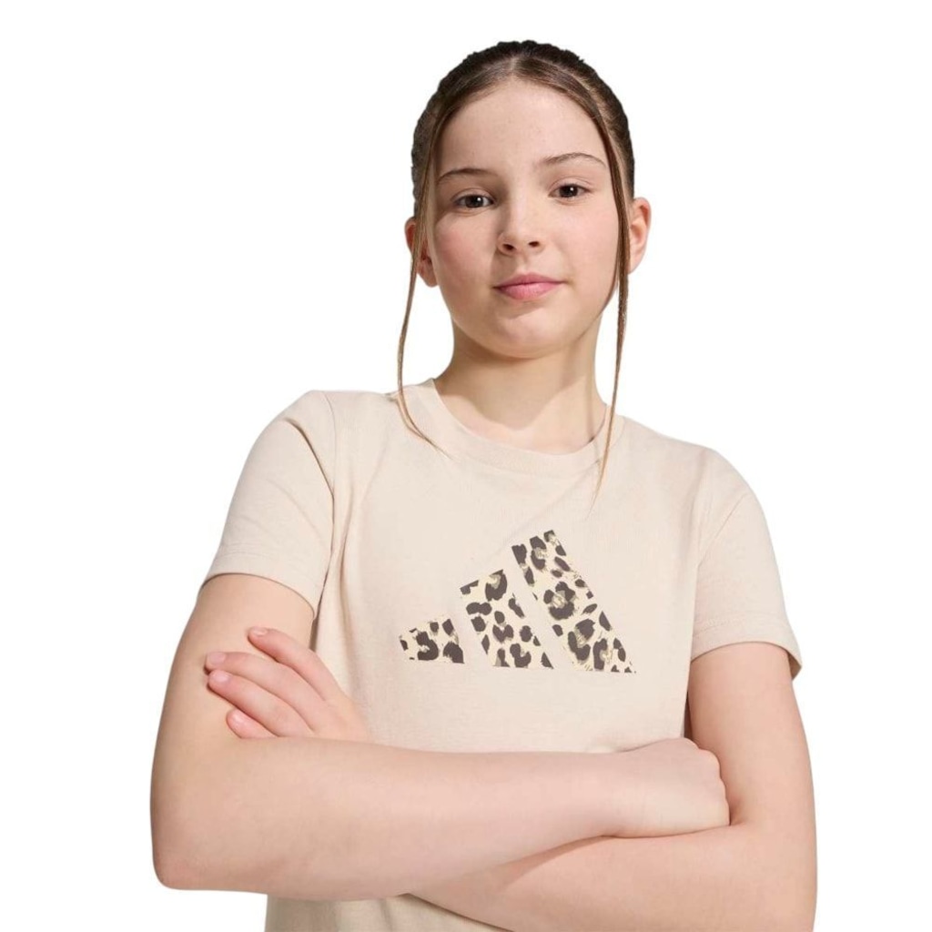 Imagem 3 do produto Camiseta adidas Logo Leopardo Infantil