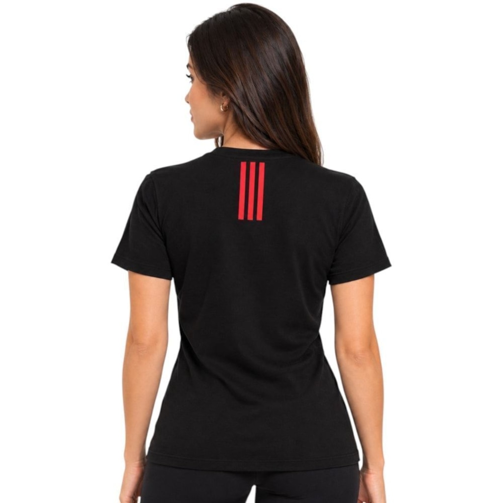 Imagem 2 do produto Camisa adidas Flamengo Train Essentials 3 Stripes Feminina