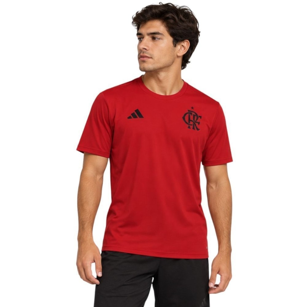 Imagem 1 do produto Camisa do Flamengo adidas Train Essentials 3 Stripes Masculina