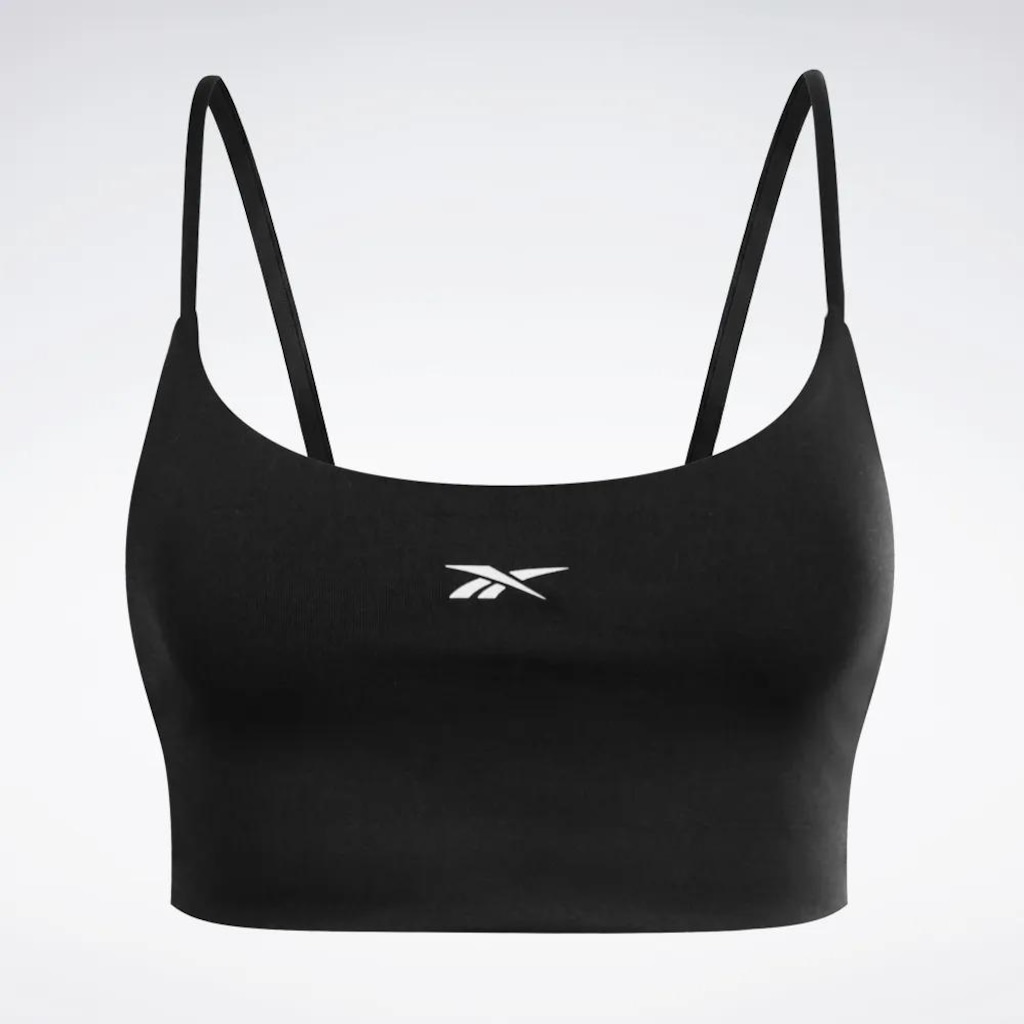 Imagem 1 do produto Top Reto Sem Bojo Reebok Logo Alta Compressão Feminino