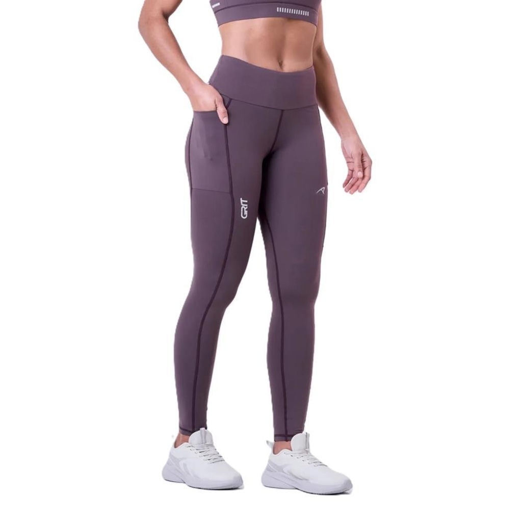 Imagem 2 do produto Calça Legging Running Com Bolso Authen Grit Bossa 4 Feminina