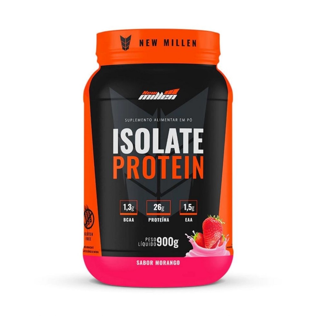 Imagem 2 do produto Isolate Protein New Millen Morango - 900g