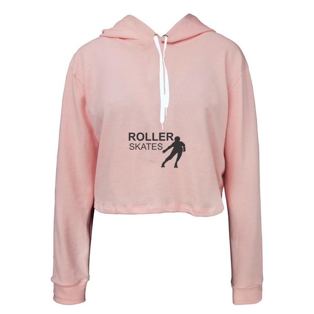 Imagem 1 do produto Moletom Cropped Ragor Patins Macio Confortável Feminino