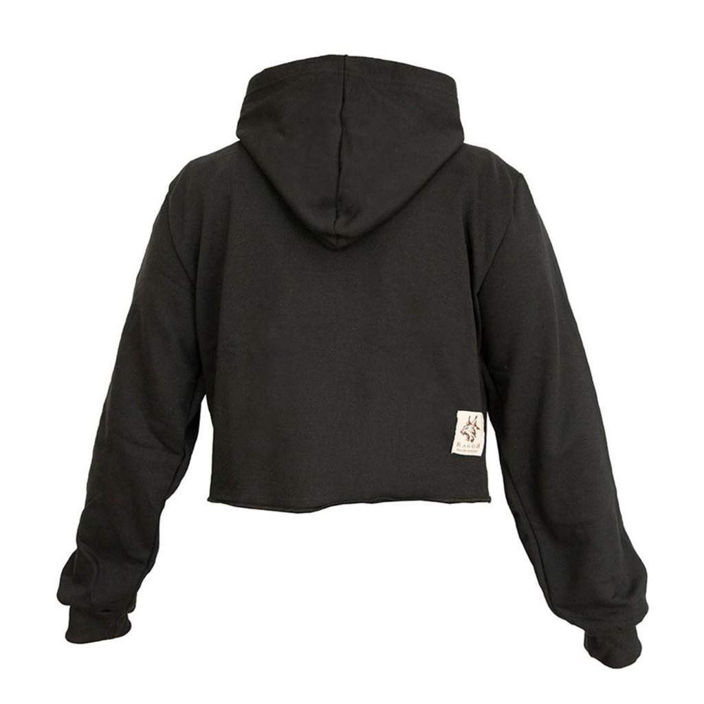 Imagem 2 do produto Cropped Feminino Moletom Estampa Muay Thay Flanela Inverno