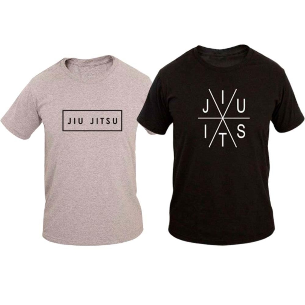 Imagem 1 do produto KIT 2 Camiseta Ragor Slim Algodão Treino Luta Masculina