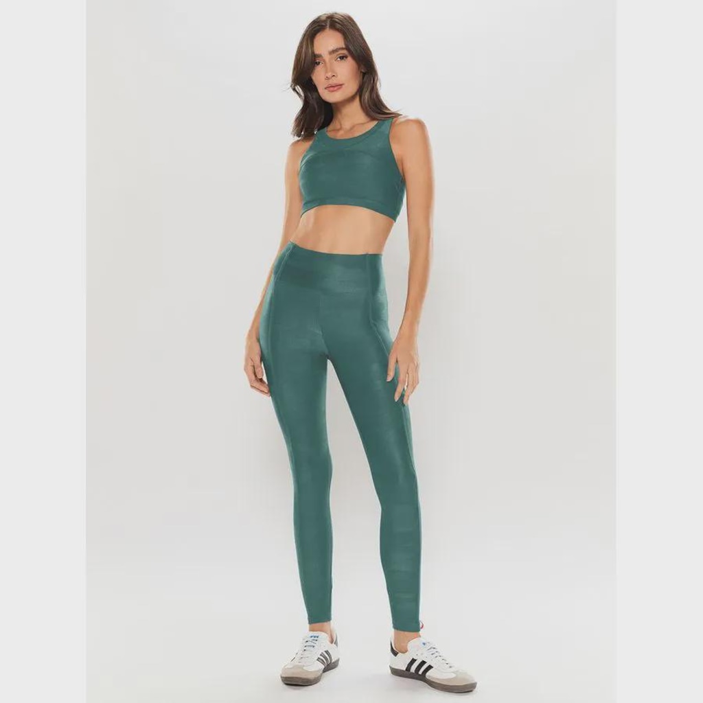 Imagem 2 do produto Top Alça Reta Larga BODYFORSURE Camouflage - Feminino