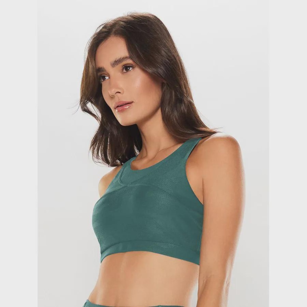 Imagem 4 do produto Top Alça Reta Larga BODYFORSURE Camouflage - Feminino