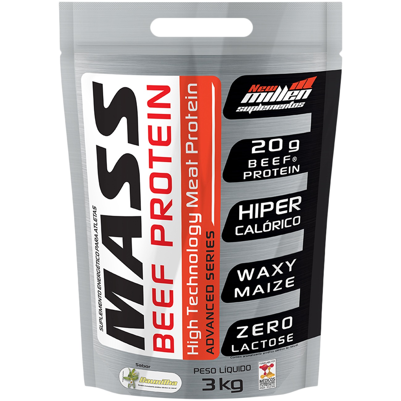 Mass Beef Protein New Millen Baunilha 3 Kg Centauro