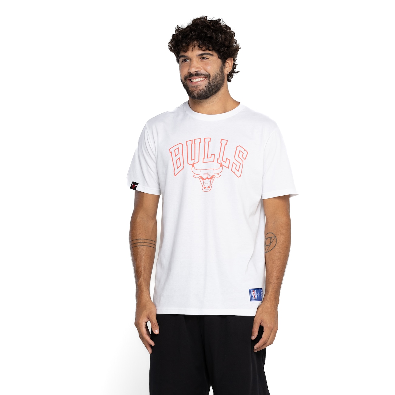 Camiseta Chicago Bulls Masculina Nba Manga Curta Nb Em Promo O