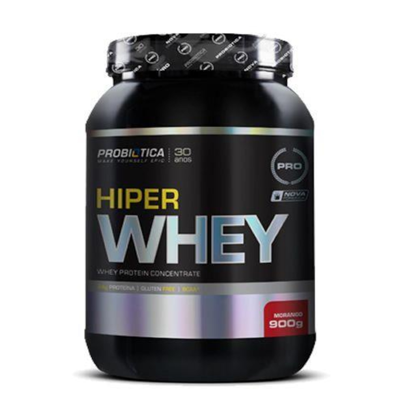 Whey Protein Concentrada Probi Tica Hiper Morango G Centauro