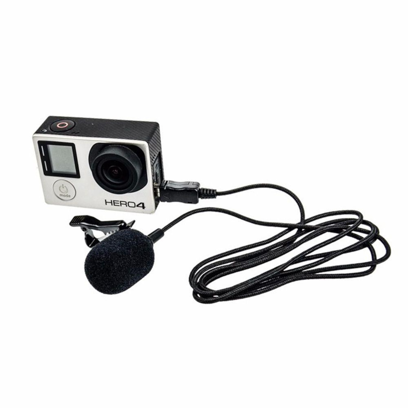 Microfone Shoot Lapela para Câmeras GoPro Hero 3 3 4 Centauro