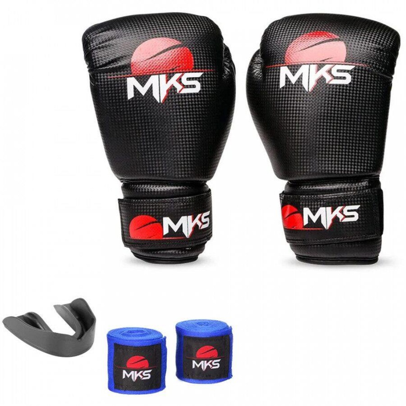 Kit De Boxe MKS Luvas Bandagem Protetor Bucal Prospect Full