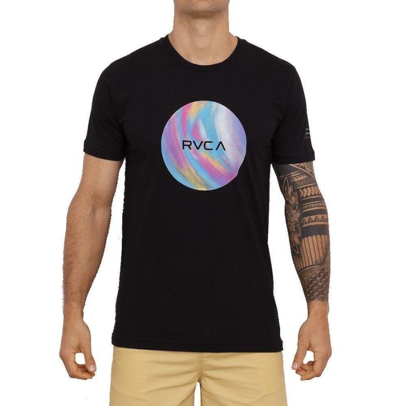 Camiseta Rvca Oito Frame Masculina Em Promo O Centauro