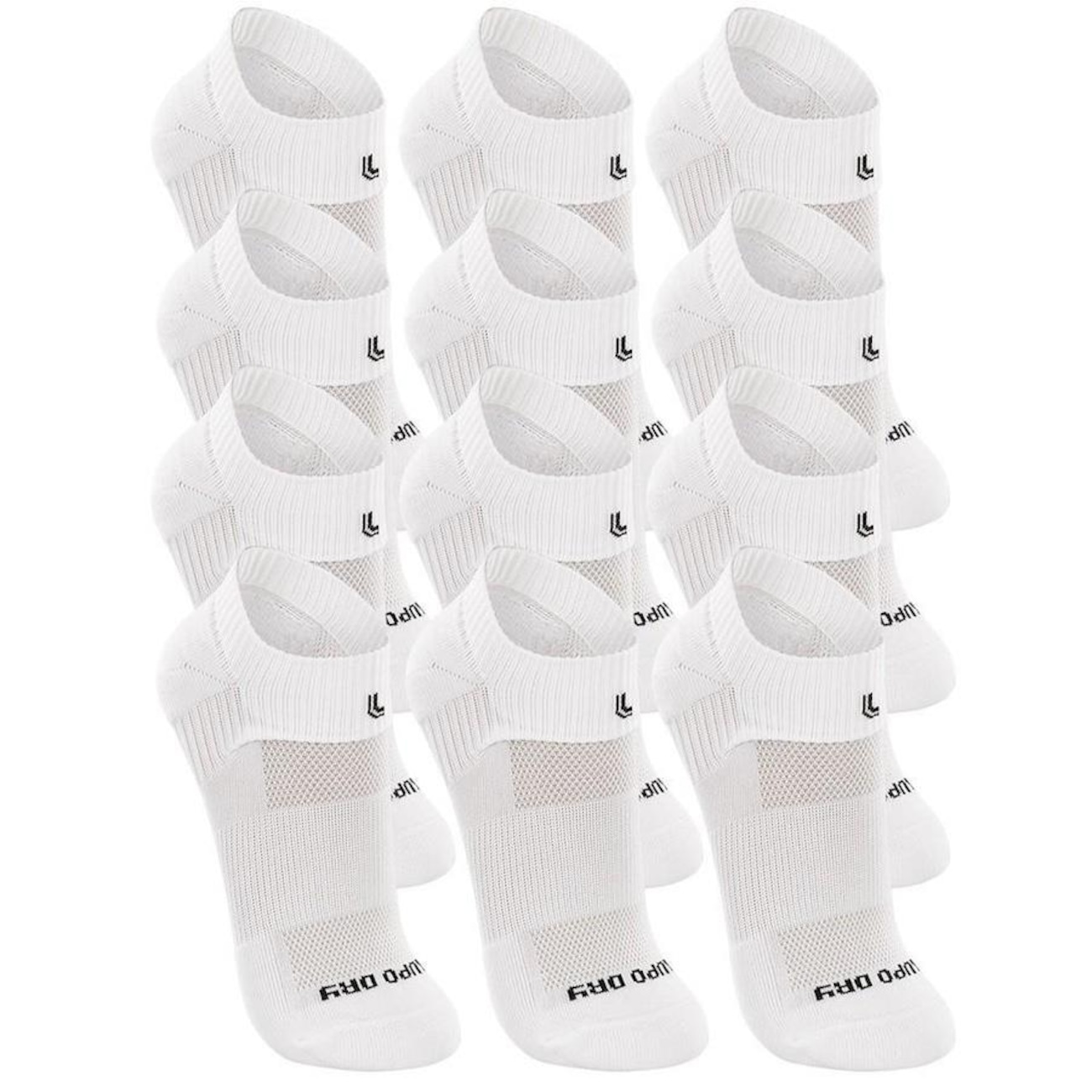 Kit De Meias Cano Curto Lupo Dry Tech Performance 12 Pares Adulto