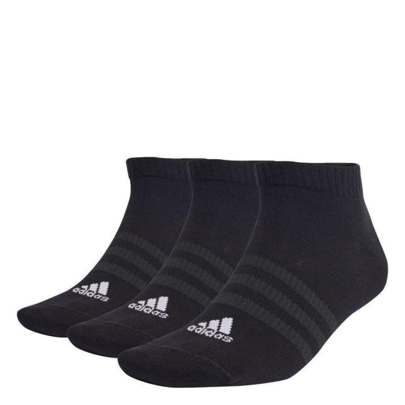 Kit Meias Cano Baixo Adidas Sportswear No Show 3 Pares Unissex