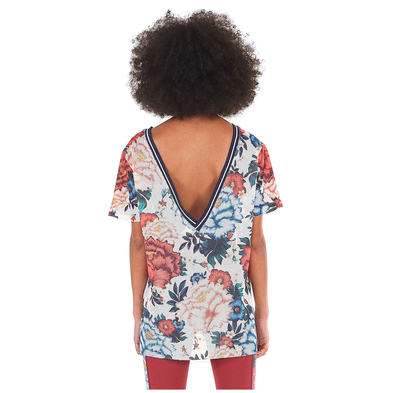 Camiseta Farm Rio Tela Oriente Floral Feminina Centauro