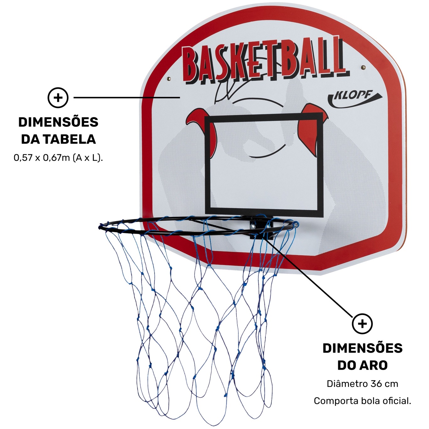 Tabela De Basquete Klopf Infantil Centauro