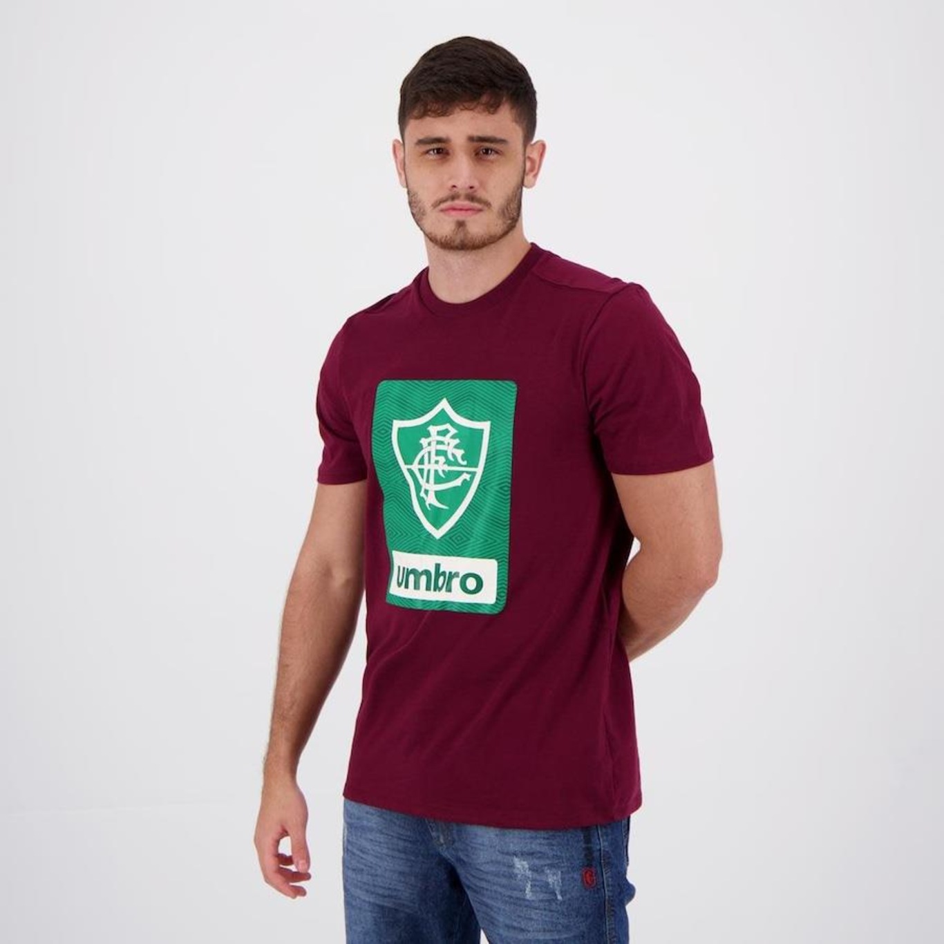 Camiseta do Fluminense Concentração II 2021 Umbro Masculina Centauro