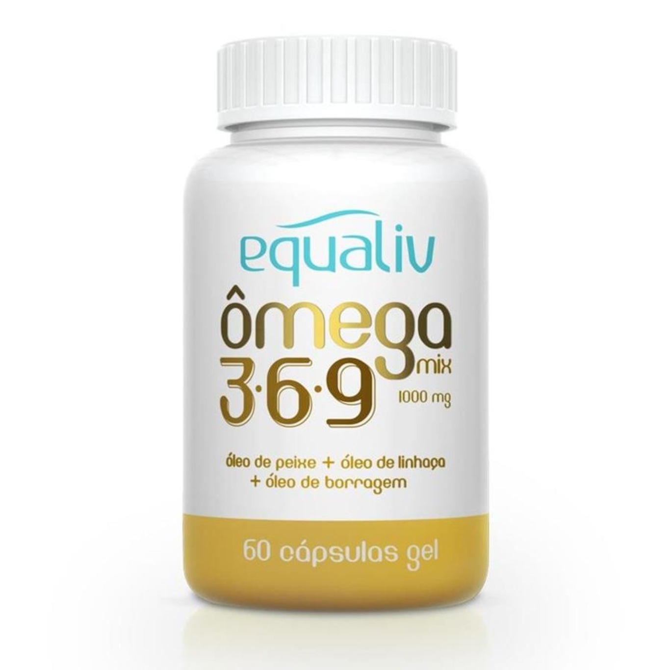 Kit de Ômega Mix 3 6 9 Equaliv 31000mg 30 Cápsulas 3 Unidades