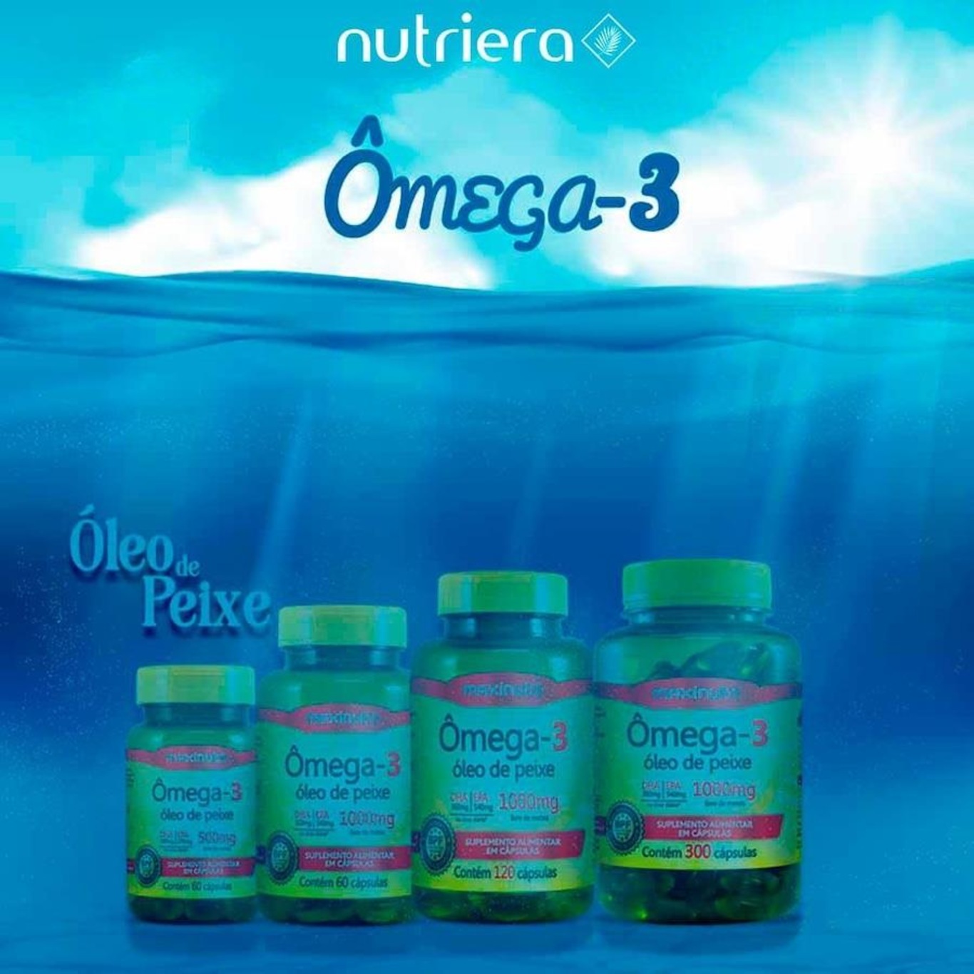 Omega 3 Óleo de Peixe 1000mg Maxinutri 120 Capsulas Centauro