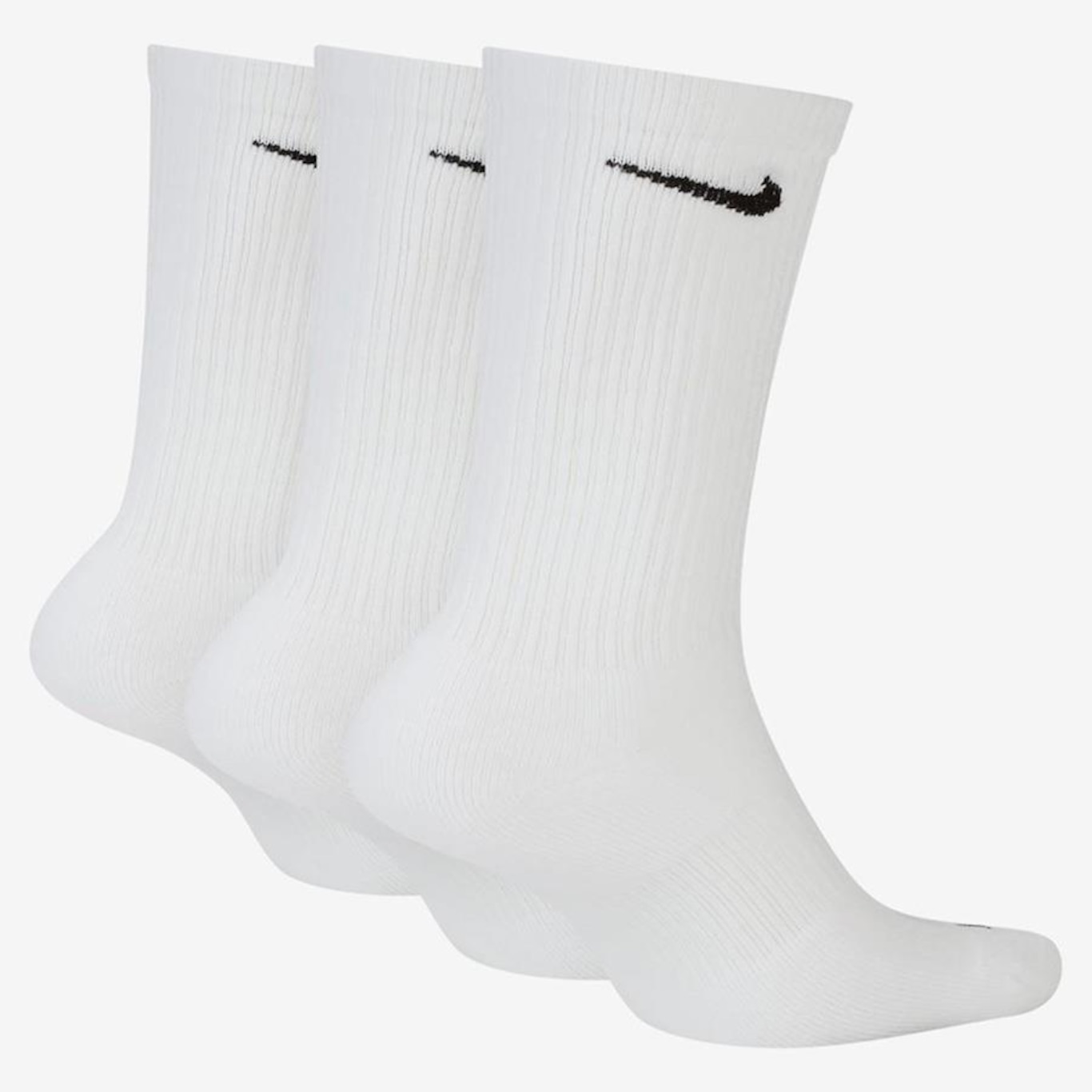 Kit De Meias Cano Alto Nike Everyday Plus Cushioned Adulto 3 Pares