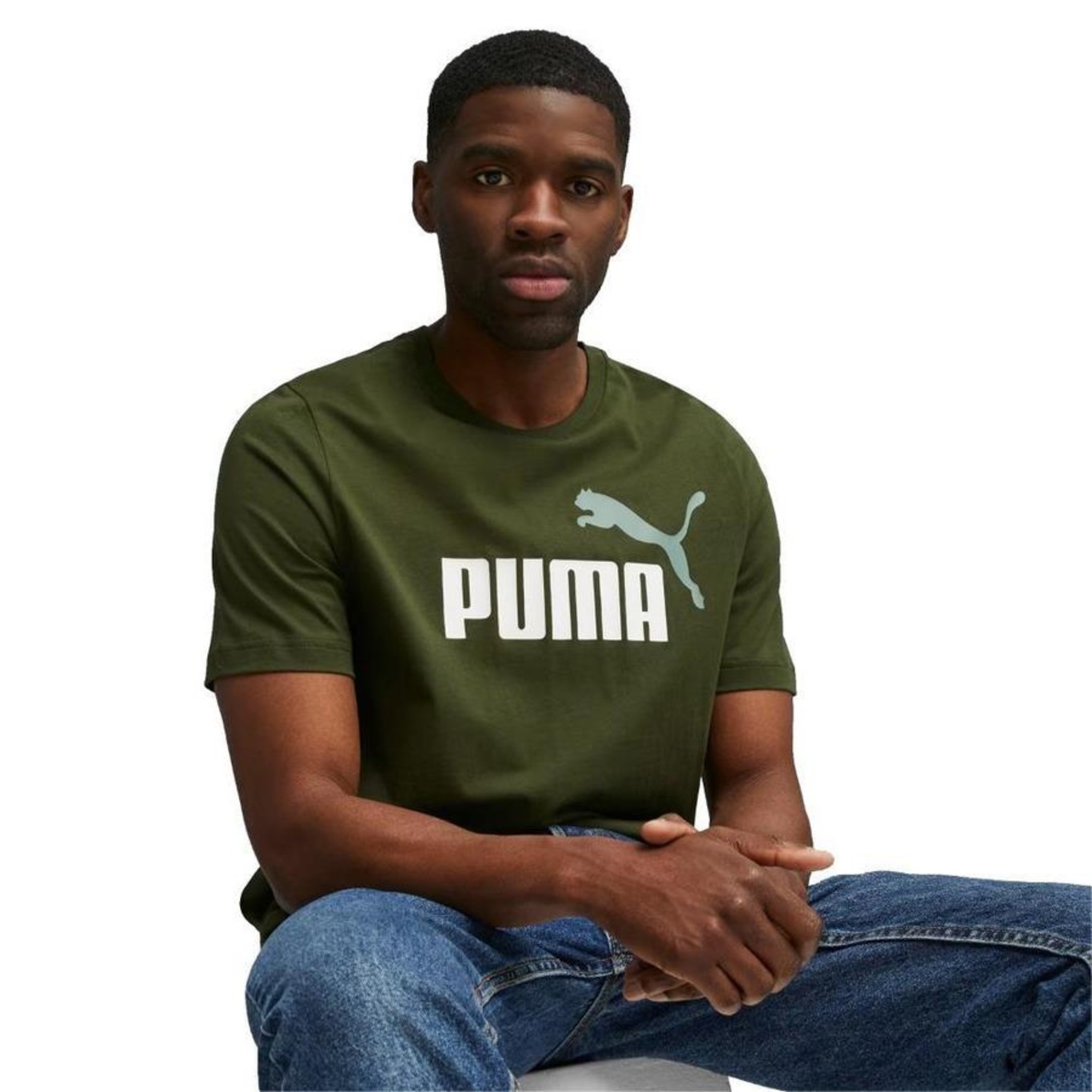 Camiseta Puma Essentials 2 Colour Logo Masculina Centauro