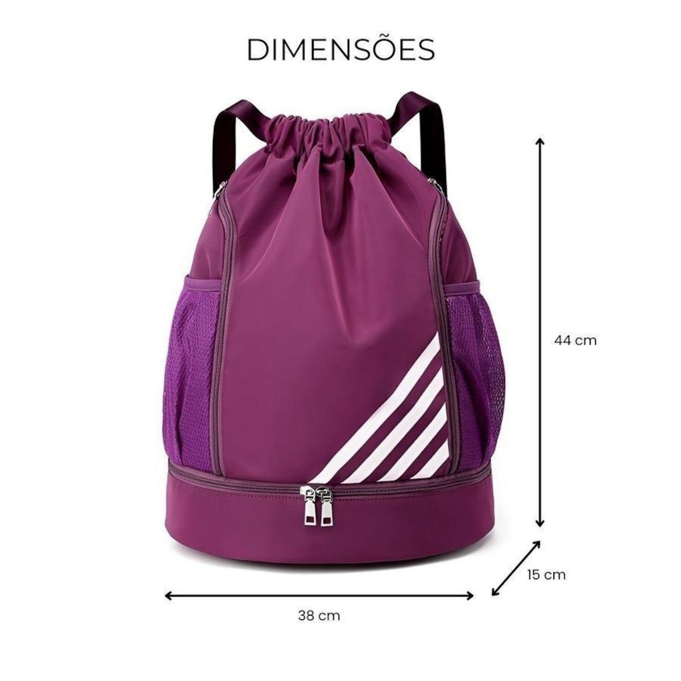 Mochila Bolsa Saco Red Place Esportiva Imperme Vel Anti Roubo Centauro