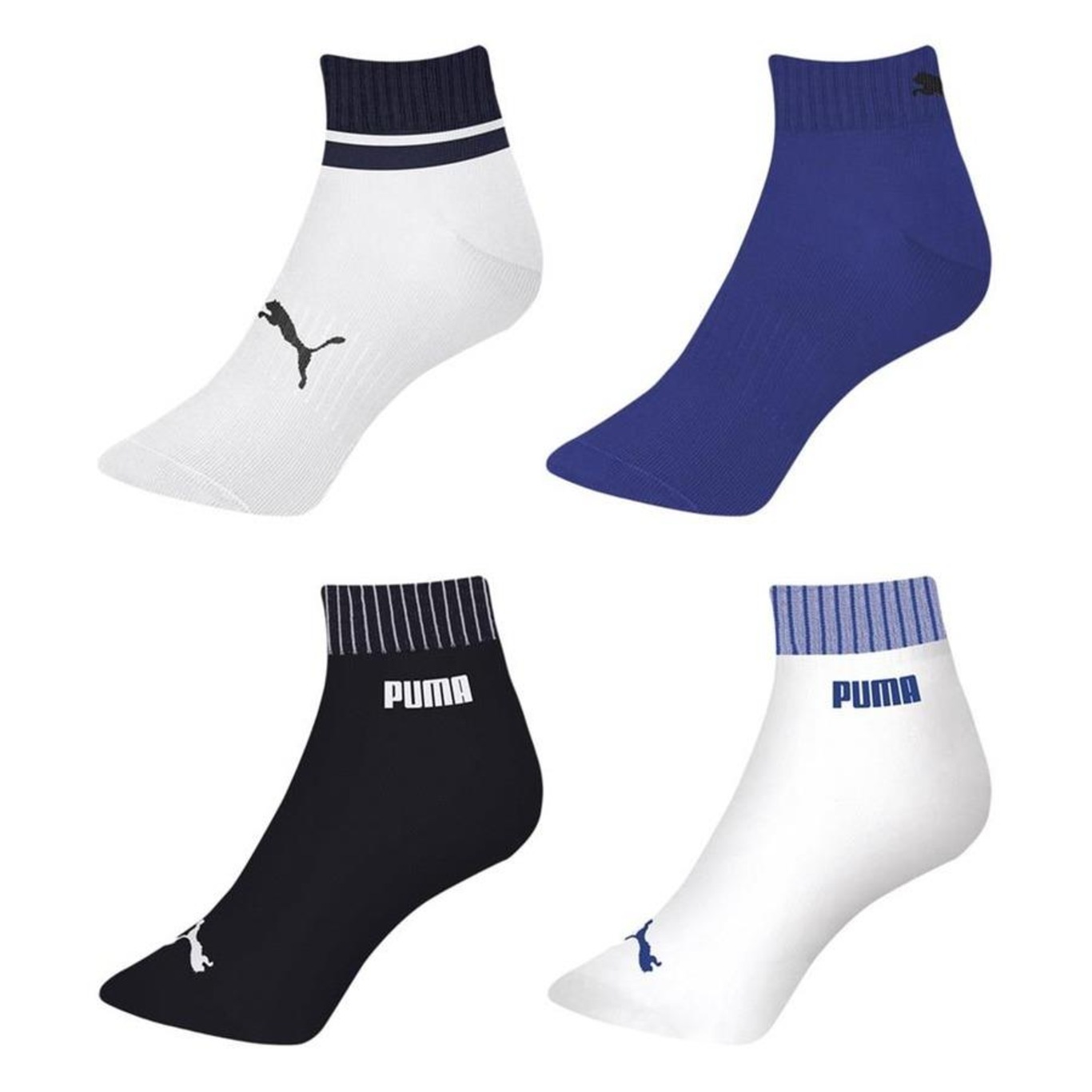 Kit Meias Puma Esportiva 4 Pares Masculina em Promoção Centauro