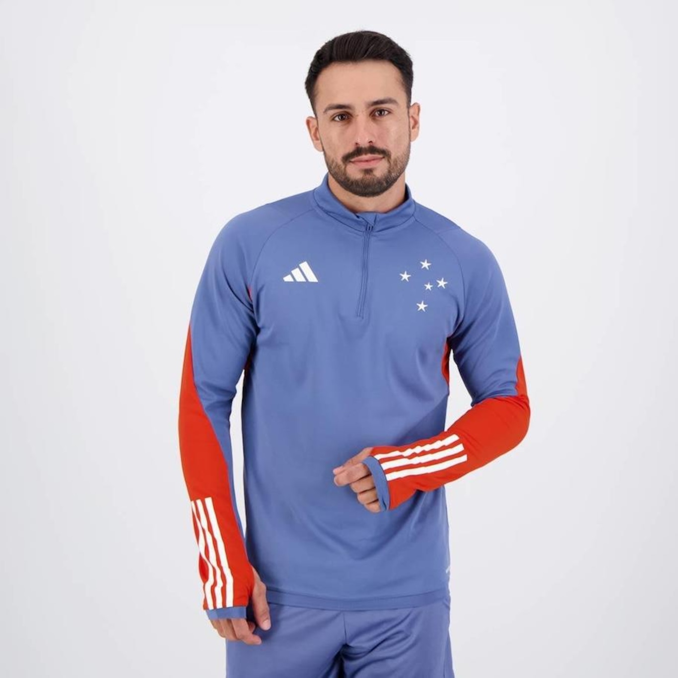 Blus O De Moletom Sem Capuz Do Cruzeiro Treino Atleta Adidas