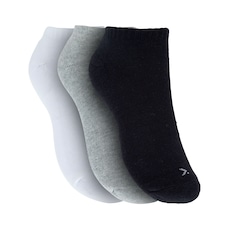 Kit de Meias Oxer Sapatilha com 3 Pares - 34 a 38 - Adulto