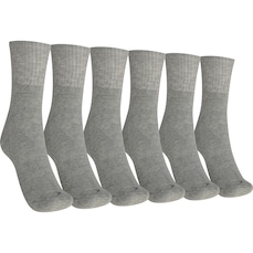 Kit 3 Pares de Meias Atoalhadas Cano Médio Tamanho 39-44 Casual Oxer Adulto