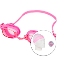 Kit de Natação Speedo Swim com Óculos + Touca + Protetor de Ouvido - Adulto