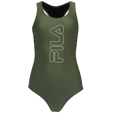 Maiô para Natação com Proteção Solar UV Fila Tri Logo II - Adulto