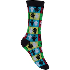 Meia Cano Longo Oxer Pride Diversidade - 39 a 43 - Masculina