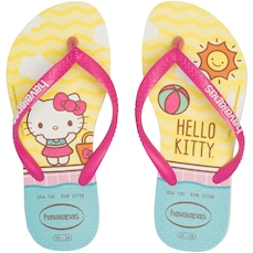 Chinelo Infantil Havaianas Slim Hello Kitty - Feminino