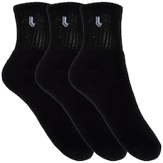 Kit de Meias Cano Médio Lupo Sport com 3 Pares 41 a 44 - Adulto
