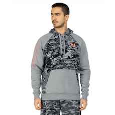Blusão Under Armour Masculino com Capuz Rival Fleece Camo