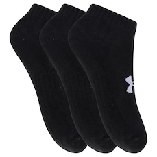 Kit de Meias Under Armour Core Cotton Low Cut com 3 Pares - Adulto