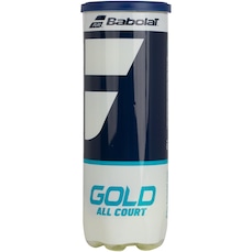 Bola de Tênis Babolat Gold All Court X3 Amarelo - 3 Unidades